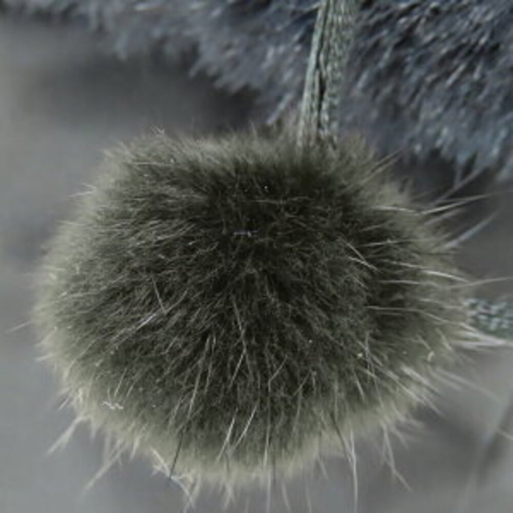 Celine Drawstring Pouch Fur Black Logo Circle - Picture 7 of 9